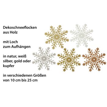 Schneeflocke aus Holz - Der winterliche Charme für...