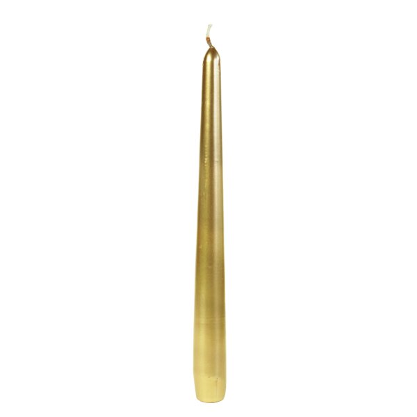 Goldene Spitzkerzen 22 mm x 240 mm metallic – Ein Hauch von Glamour für Ihre besonderen Anlässe!