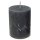 Rustickerzen 8 x 6 cm anthrazit - rustikale, selbstlöschende Stumpenkerzen - Safe Candle - Sparpack