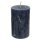 Rustickerzen 11 x 7 cm nachtblau - rustikale, selbstlöschende Stumpenkerzen - Safe Candle - Sparpack