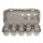 Eierkerzen schlamm-farbig 6 cm graue Osterei-Kerzen Stückpreis