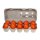 Eierkerzen aprikose 6 cm orange Osterei-Kerzen Stückpreis