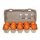 Eierkerzen mandarin 6 cm hell-orange Osterei-Kerzen Stückpreis
