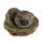 Korb-Pflanzschalen-Set grün-natur mit Folie 16-20-26 cm