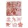 Holzstreu Frühjahrsmix rosa 3,5cm-4cm Großpackung 60 Stück