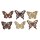 Holz-Schmetterlinge zum Basteln 4 cm Natur-Braun-Mix Großpackung 54 Stück