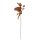 Elfe zum Stecken mit einer Blume in Rostoptik 31 cm