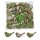 Deko-Vögel aus Holz natur-grün-weiss 4 cm Großpackung 48 Stück kleine Holz-Vögel