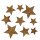 Streudeko Sterne aus Kork 3 - 5 cm Sparpackung 72 Stück