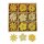 Streublumen aus Holz Gelb-Mix 4 cm Großpackung 54 Stück