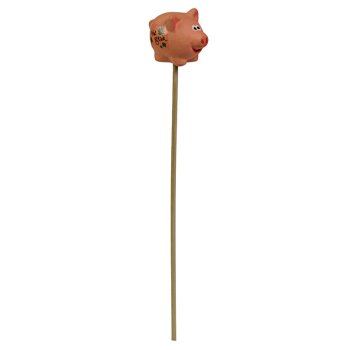 Dekostecker Glücksschweinchen aus Keramik „Viel Glück“ 23 cm
