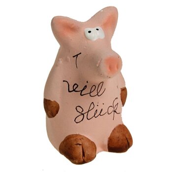 Glücksschweinchen aus Keramik „Viel...