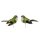 Deko-Vögel mit Federn hellgrün 9-10 cm 2er-Set hellgrüne Bastelvögel