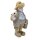 Dekofigur Hühner-Opa Großvater-Figur mit Eimer und Hühnchen 17 cm