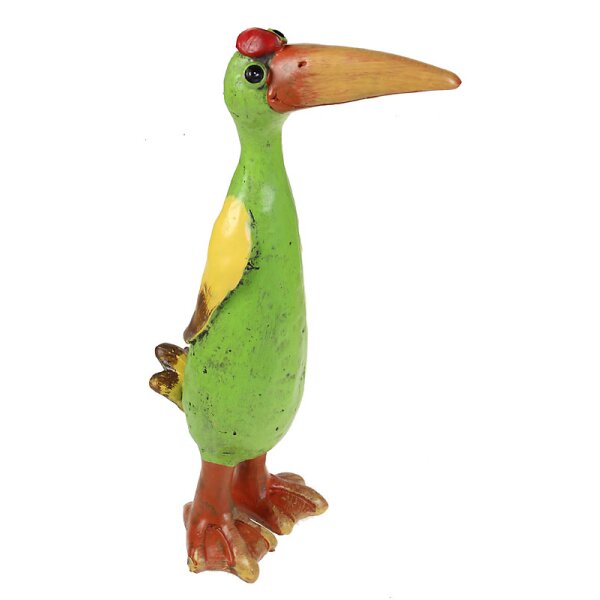 Lustiger Deko-Vogel mit stehend mit großem Schnabel 26 cm