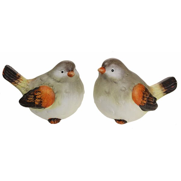 Keramikvögel natur-braun sortiert 9 x 13 cm Stückpreis