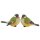 Deko-Vogel aus Polystone grün-gelb-weiss 12 x 7,5 cm Stückpreis
