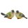 Deko-Vogel aus Polystone grün-gelb-weiss 8,5 x 6,5 cm Stückpreis
