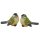 Deko-Vogel aus Polystone grün-gelb-weiss 8 x 5,5 cm Stückpreis
