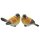 Deko-Vogel aus Polystone gelb-orange-weiss 8,5 x 6,5 cm Stückpreis