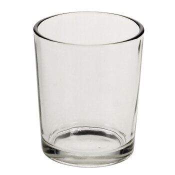 Teelicht-Glas klar 6,5 cm Kerzenglas für Teelichter