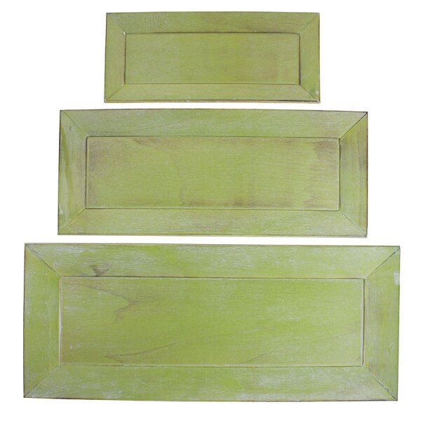 Holz-Tablett hellgrün gewaschen 42 x 17,5 cm Gesteckschale Kerzentablett Stückpreis