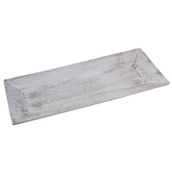 Holz-Tablett white washed 49 x 20 cm