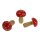 Fliegenpilze aus Holz natur-rot 3 cm Sparpackung 36 Stück