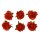Rosenblüten-Köpfe zum Basteln 3,5 cm orange 36 Stück