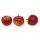Deko-Apfel rot-gelb 4,5 cm Herbst Äpfel zum Basteln