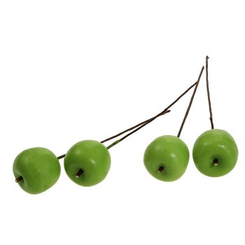 Deko-Äpfel grün am Draht 2,5 cm grüne...