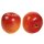 Deko-Äpfel rot-gelbe 7 cm rote Basteläpfel