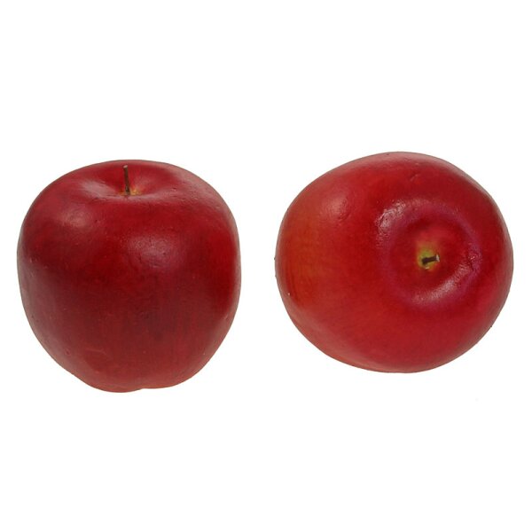 Deko-Äpfel rot-gelbe 7 cm rote Basteläpfel