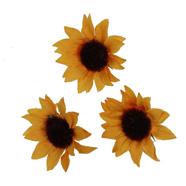 Sonnenblumen-Blüten zum Streuen 3,5 cm Streublüten Streublumen Stückpreis