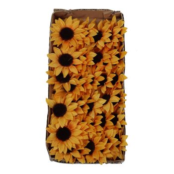 Sonnenblumen-Blüten zum Streuen 5 cm Streublüten Großpackung 36 Stück