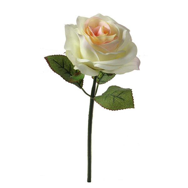 Seidenrose rosa-creme 27 cm
