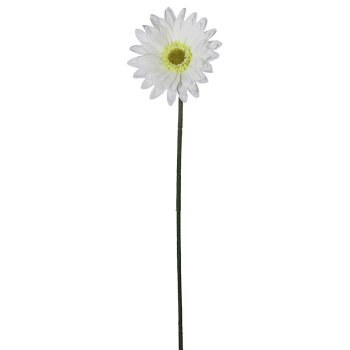 Deko Gerbera creme-weiss 55 cm Seidenblumen Kunstblumen...