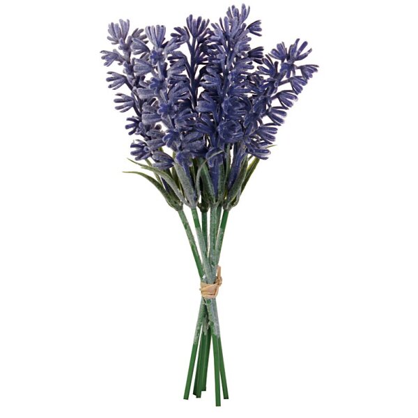 Lavendel-Bund aus 6 künstlichen Lavendelblüten 18 cm  Deko Lavendel