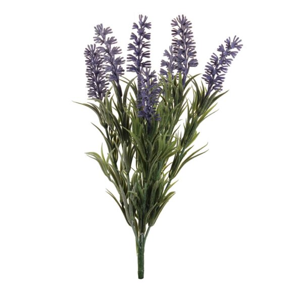 Lavendel-Bund aus 6 künstlichen Lavendelblüten 18 cm Deko Lavendel