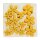 Filzblüten zum Streuen gelb 2,5-4 cm Sparpackung 72 Stück Filzblumen Deko