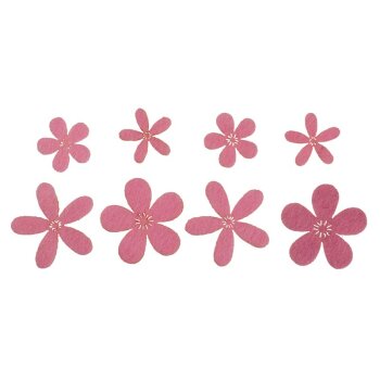 Filzblüten zum Streuen rosa 2,5-4 cm 8 Stück...