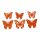 Filz-Schmetterlinge gelasert orange 3,5-5 cm Großpackung 72 Stück