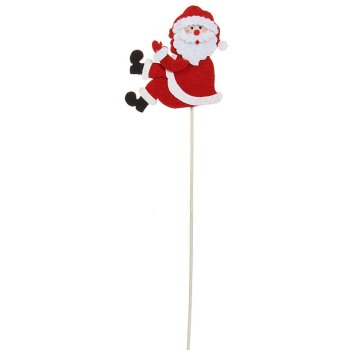 Dekostecker lustiger Filz-Weihnachtsmann 30 cm