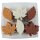Filzblätter hellbraun-creme-braun 5-5,5 cm 6 Stück