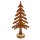 Deko-Tannenbaum rostig aus Metall auf Holzfuß 23 cm Weihnachtsdeko Edelrost