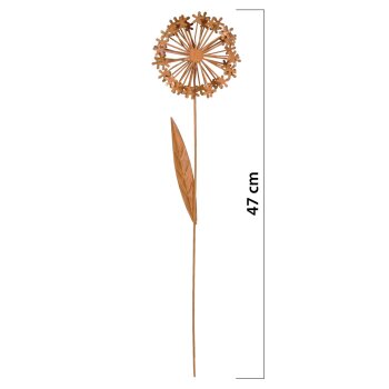Pusteblumenstecker rostig 47 cm