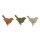 Preiswerte Deko Vögel aus Holz am Draht 27 cm 3-er Set Vogel-Stecker Herbstdeko mit Vögeln