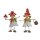 Dekofiguren Herbstkinder mit Pilzmütze Metall und Polystone 12-13 cm