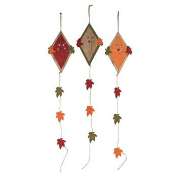 Drachen-Hänger aus Holz sortiert 76 cm Stückpreis günstige Deko-Drachen Herbstdeko