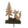 Weihnachtsstecker aus Holz Fuchs mit Tannenbaum 29 cm